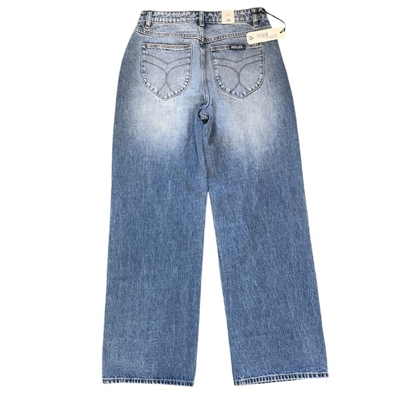 ROLLA'S Kate Baggy Mid Rise Wide Leg Blue Jeans Womens Size 29 New With Tags - Picture 5 of 15